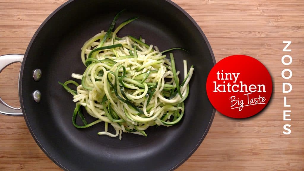 Sautéed Zoodles (Zucchini Noodles) // Tiny Kitchen Big Taste // Michael Fucci