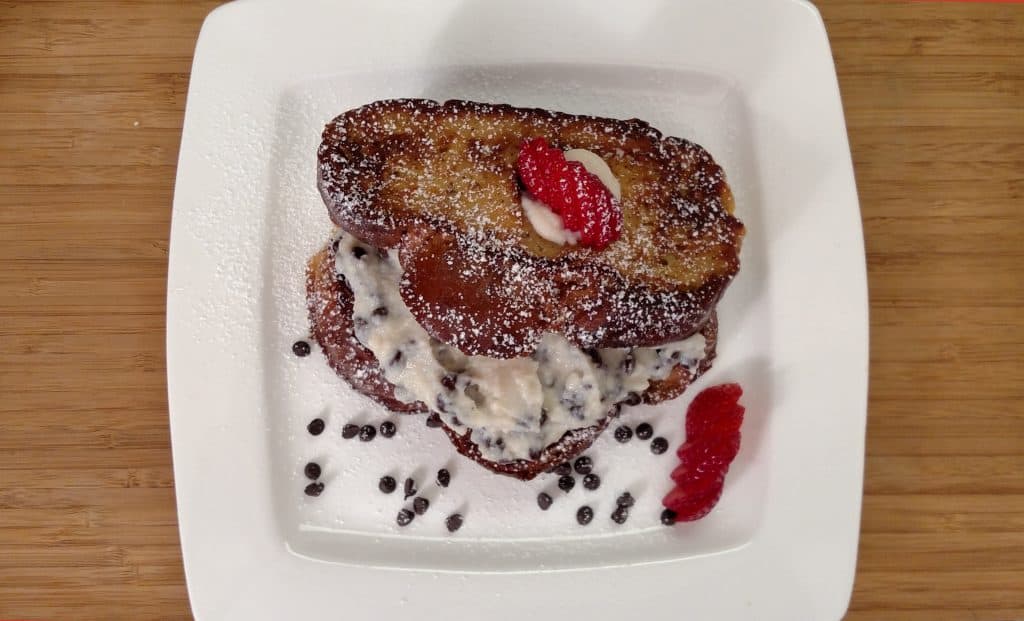 Cannoli Stuffed French Toast // Tiny Kitchen Big Taste // Michael Fucci