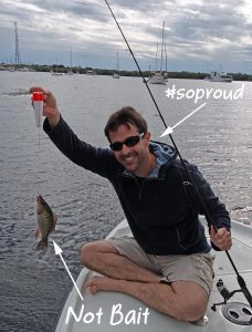 Key Largo (January 4, 2016) Fucci catches his first fish.