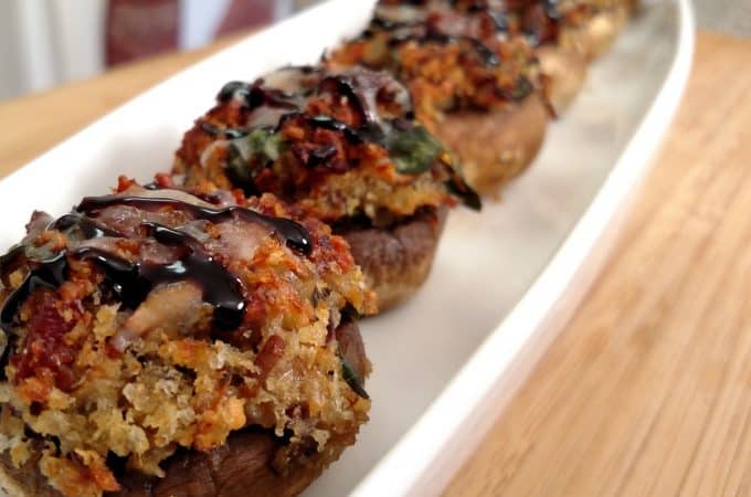 Bacon Stuffed Mushrooms // Tiny Kitchen Big Taste