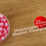 Homemade Shallot Vinaigrette in Mason Jar