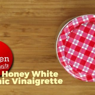 Honey White Balsamic Vinaigrette in Mason Jar