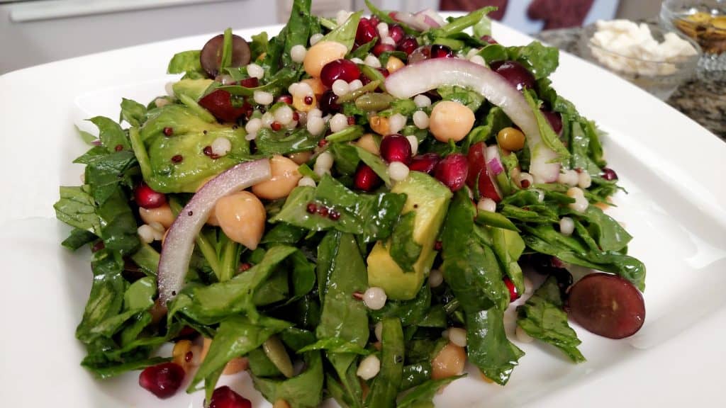 Out of the World Spinach Salad // Tiny Kitchen Big Taste