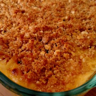 macaroni and cheese in a dish