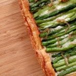 Green Bean Tart on table
