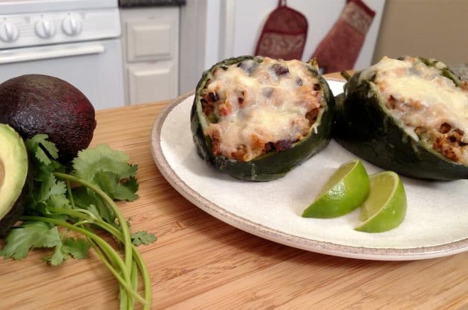 Stuffed Poblano Peppers // Tiny Kitchen Big Taste