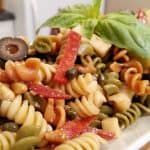 pasta salad on a plate