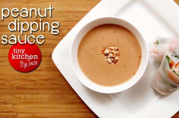 Peanut Dipping Sauce // Tiny Kitchen Big Taste