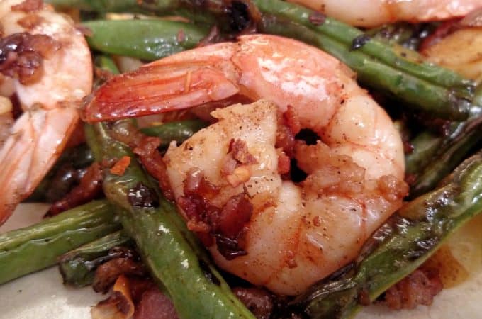 Bacon Shrimp and Green Beans
