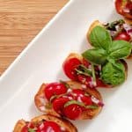 Bruschetta on a plate