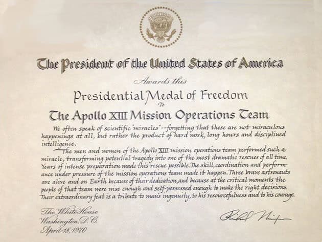 Presidential Medal of Freedom - Mission Operations Team