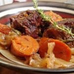 Pot roast in a bowl