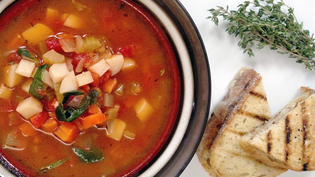 Mom's Vegetable Soup // Tiny Kitchen Big Taste