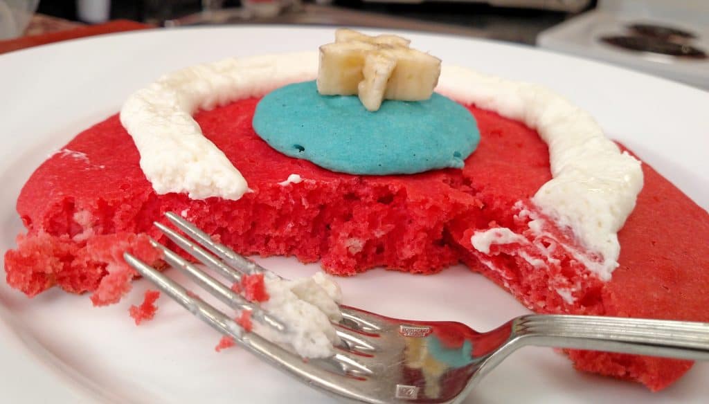 Captain America Pancakes - Tiny Kitchen Big Taste