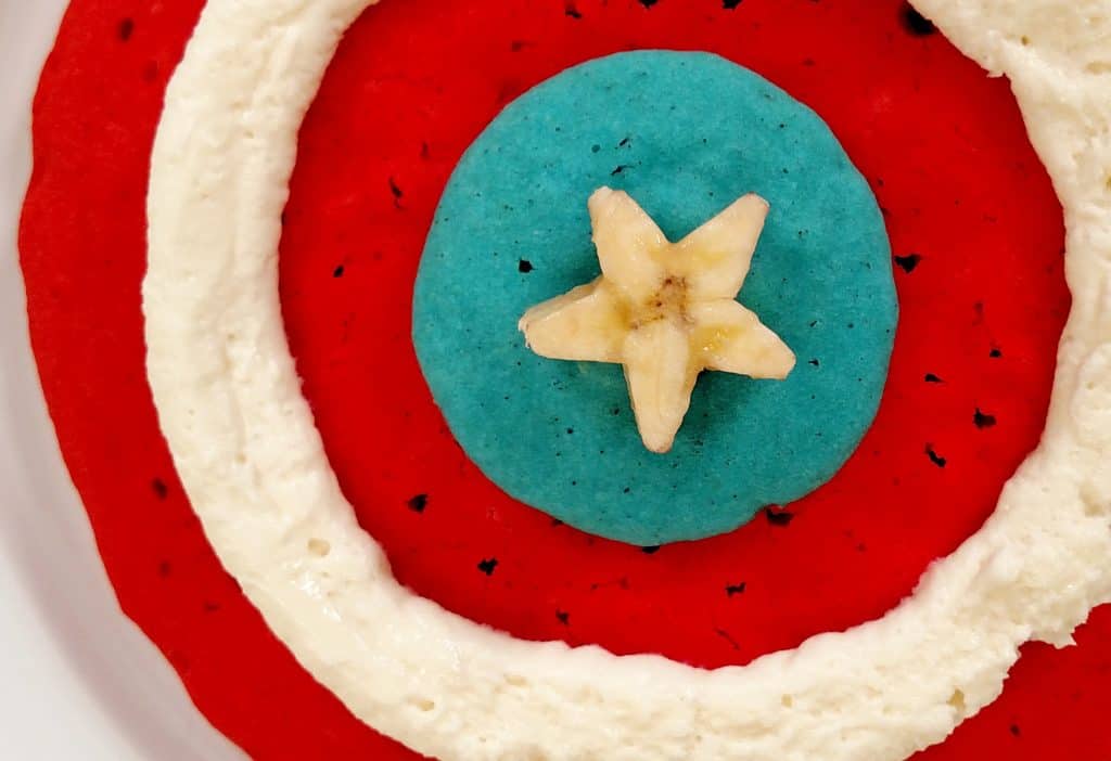 Captain America Pancakes // Tiny Kitchen Big Taste
