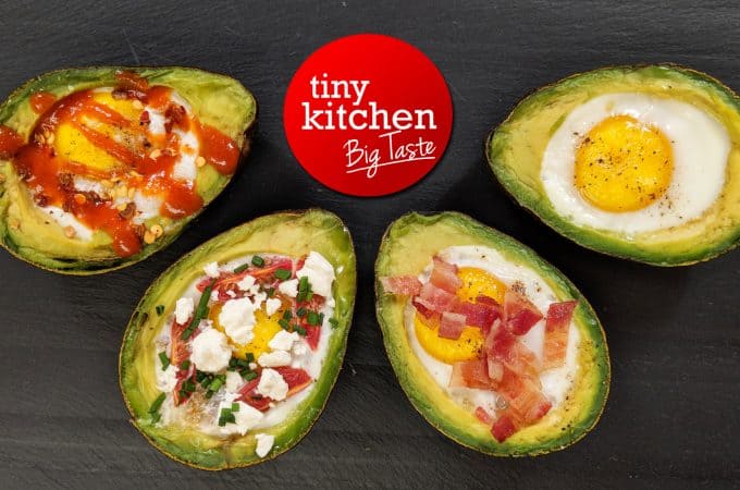 Avocado Baked Eggs // Tiny Kitchen Big Taste