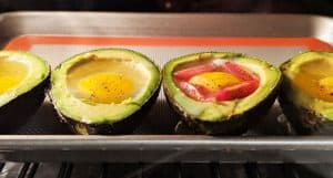 Avocado Baked Eggs // Tiny Kitchen Big Taste