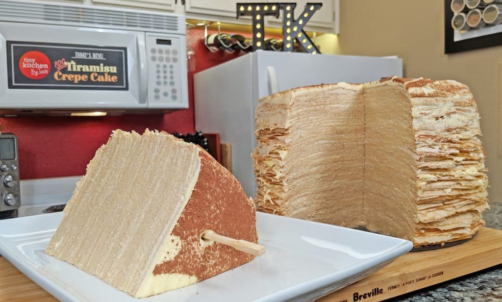 100-Layer Tiramisu Crepe Cake // Tiny Kitchen Big Taste