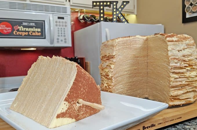100-Layer Tiramisu Crepe Cake // Tiny Kitchen Big Taste