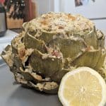Instant Pot Stuffed Artichoke with Lemon and Butter