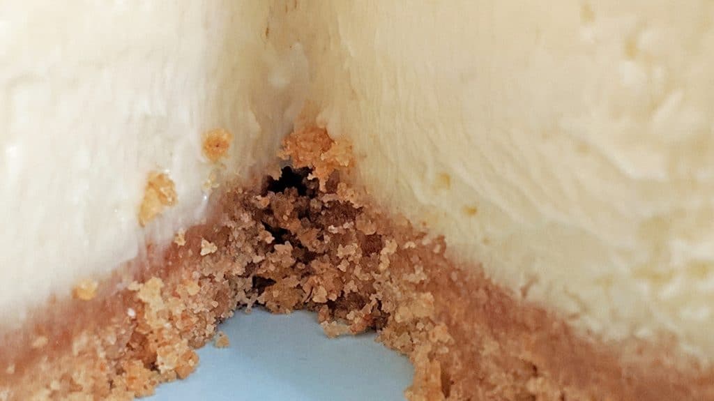 Close up of Cheesecake and Graham Cracker Crust