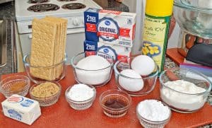 Instant Pot Cheesecake Ingredients