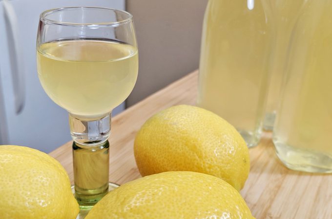 limoncello in glass