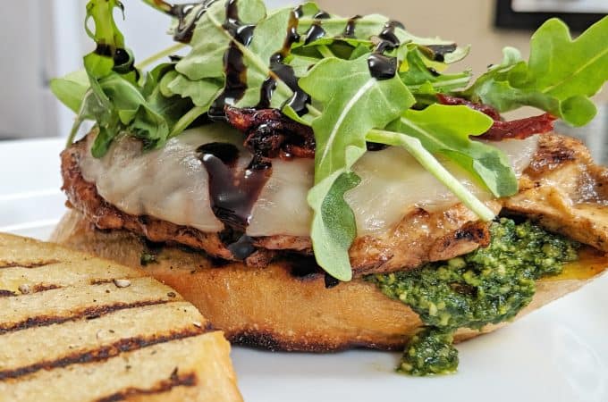 sourdough grilled chicken sandwich