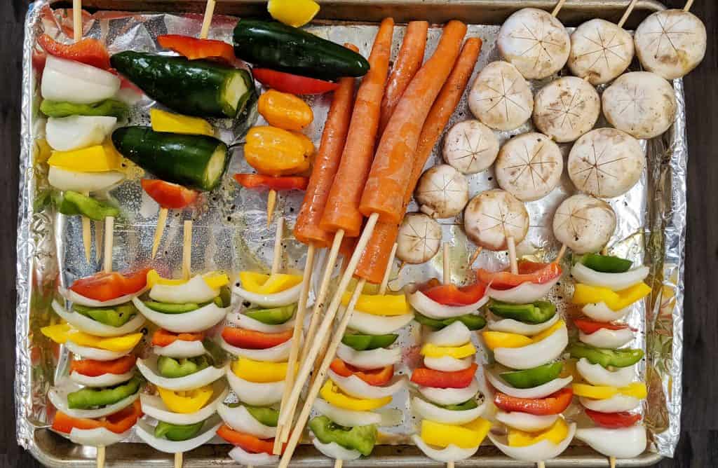 vegetarian shish kabobs